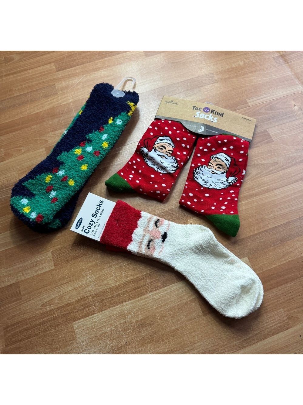 Christmas/holiday sock bundle kids and adults NWT Santa Claus holiday sock wear